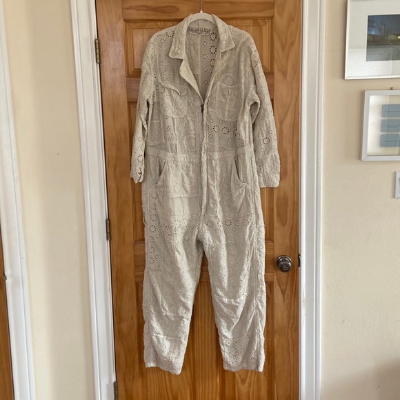 Magnolia Pearl Pants & Jumpsuits Magnolia Pearl Eyelet Jumpsuit